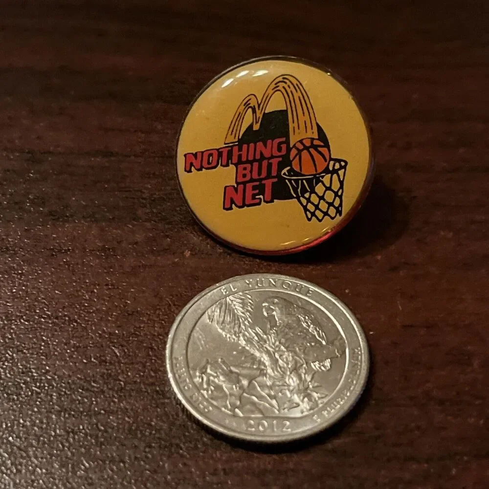 McDonald’s Basketball Nothing But Net Employee‎ Lapel Hat Pin